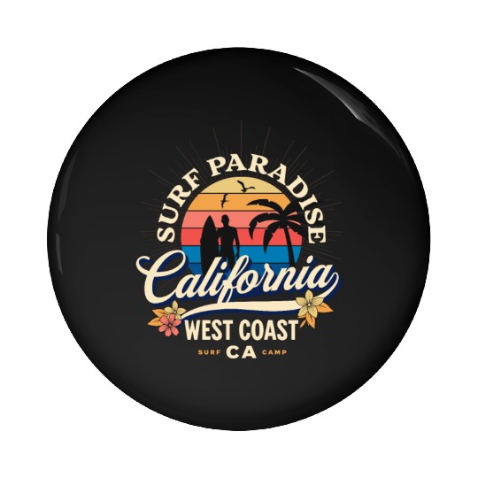 Surf Paradise Pin Buttons