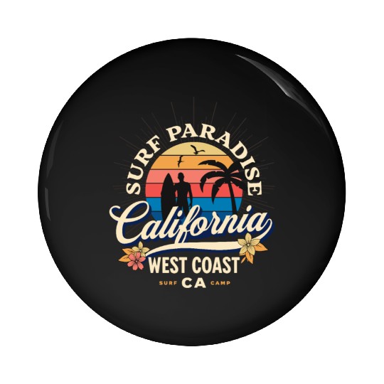 Surf Paradise Pin Buttons