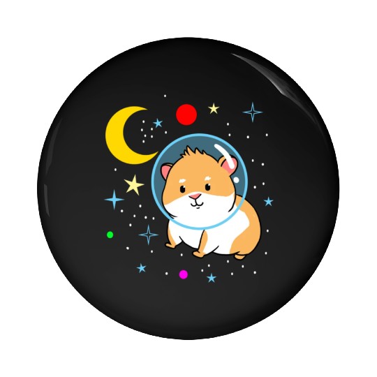 Space Guinea Pig for Guinea Pig Lover Pin Buttons