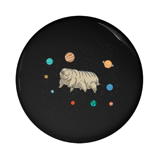 Tardigrade in Space for Tardigrade Lover Posters Pin Buttons
