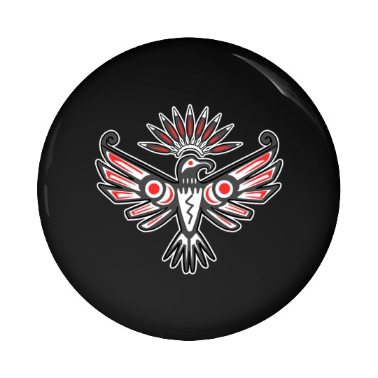 Native American Thunderbird for Tribal Art Lover Pin Buttons