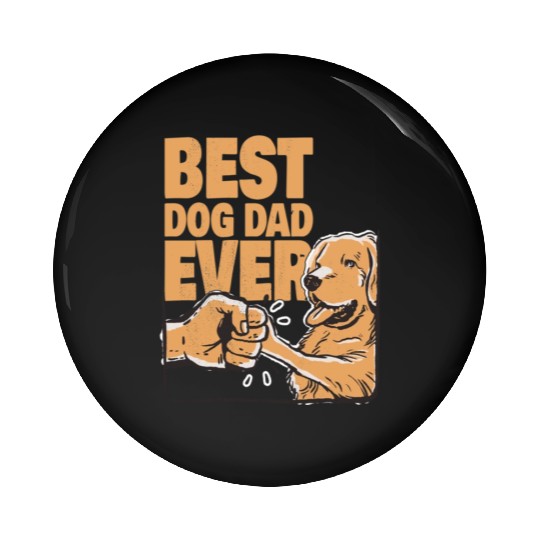 Best Dog Dad Ever Golden Redriever Dog Lover Pin Buttons