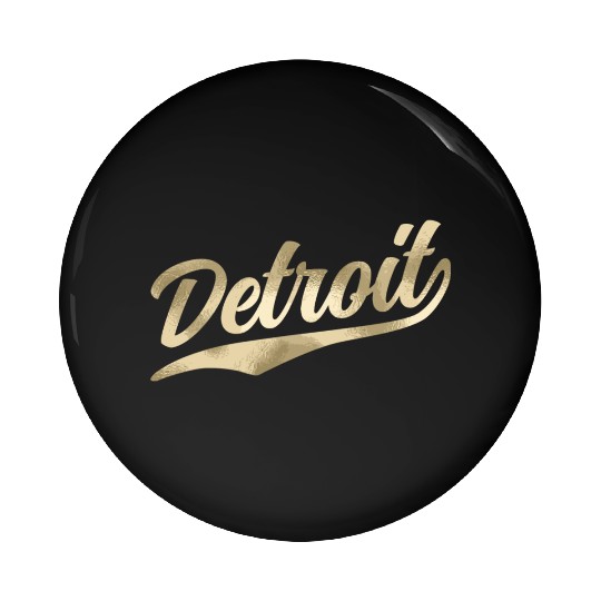 Detroit Michigan Cool Retro 1970S Vintage Pin Buttons