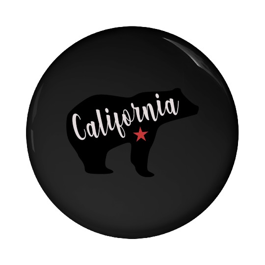 California Bear Flag Pin Buttons