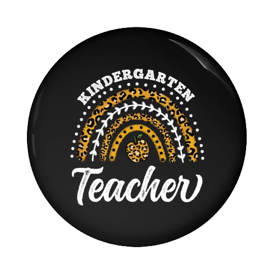 Kindergarten Teacher Rainbow Back To School Pin Buttons