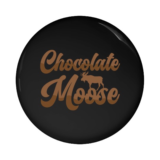 Chocolate Moose Wildlife Animal Alces Elk Deer Pin Buttons