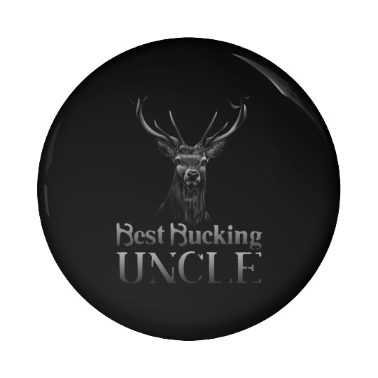 Buck Deer Hunting Hunter Uncle Pin Buttons