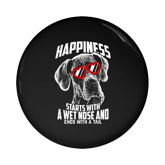 Hap Ess Starts Cute Great Dane Pin Buttons