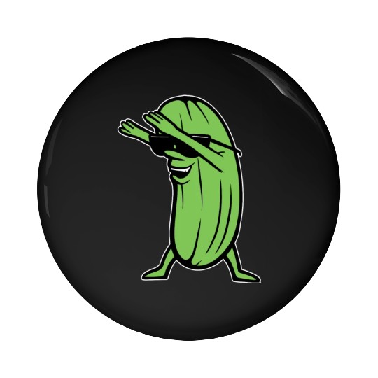 Dabbing Pickle Pin Buttons