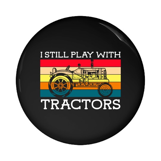 Tractor Farmer Hero Rural Youth Pin Buttons