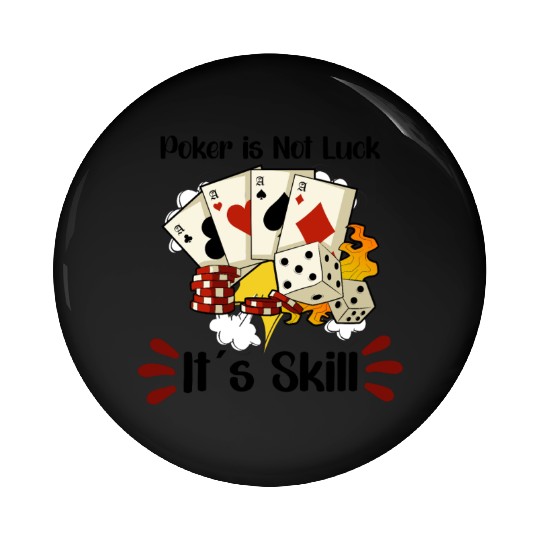 Poker Casino Poker Player Gambling Roulette Gift Pin Buttons