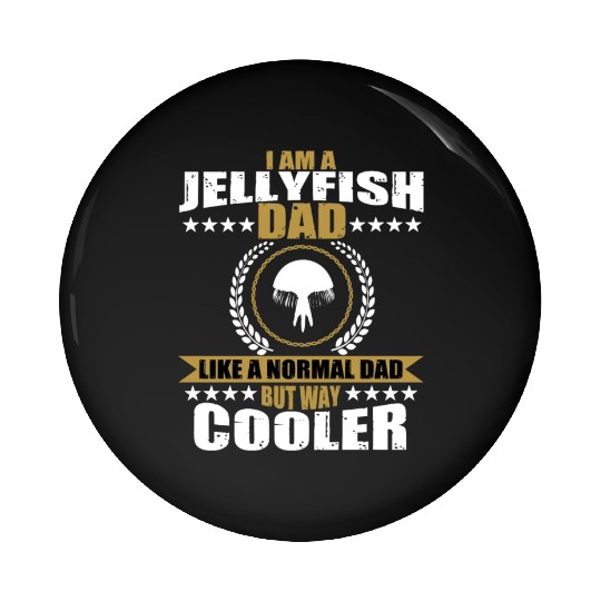 Funny Jellyfish Dad Pin Buttons