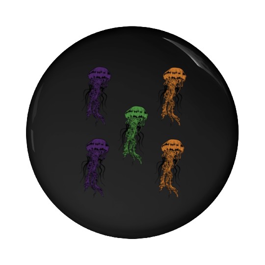 Jellyfish Pin Buttons