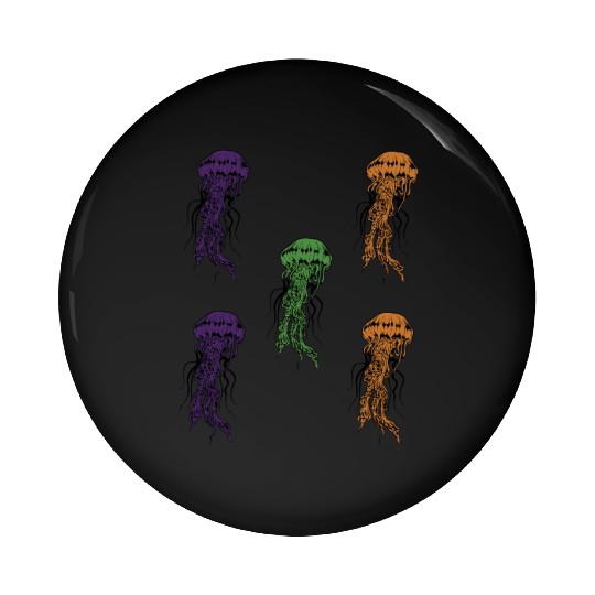 Jellyfish Pin Buttons