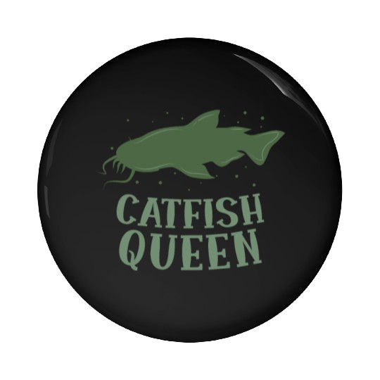 Wels Catfish Design For A Catfish Queen Pin Buttons
