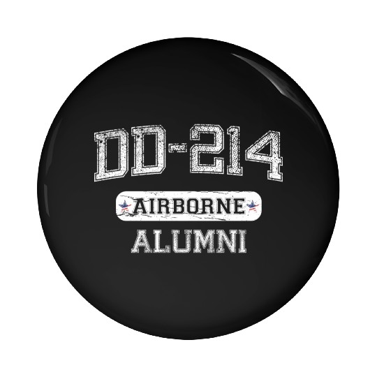 DD-214 US Airborne Alumni Pin Buttons