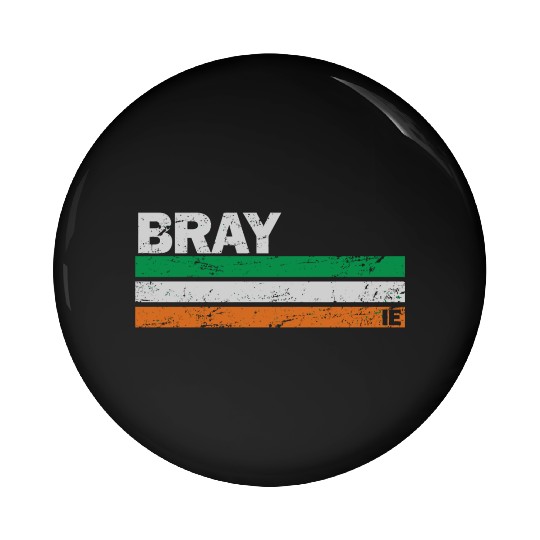 Bray Ireland Flag Irish Pride Pin Buttons