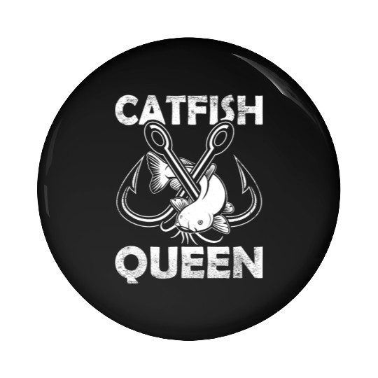 Wels Catfish Design For A Catfish Queen Pin Buttons