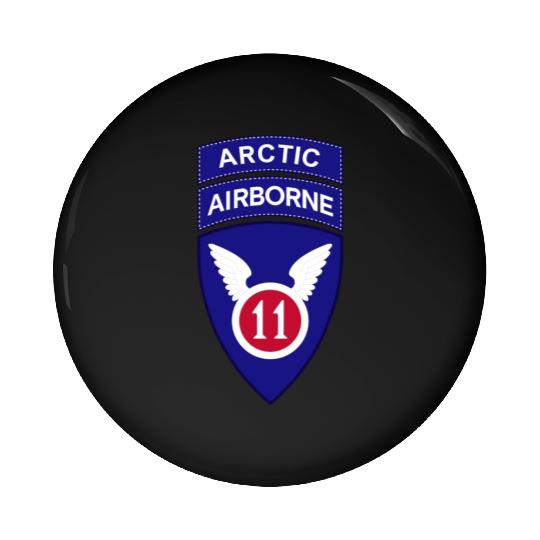11th Airborne Division w Arctic Tab wo Txt X 300 Pin Buttons
