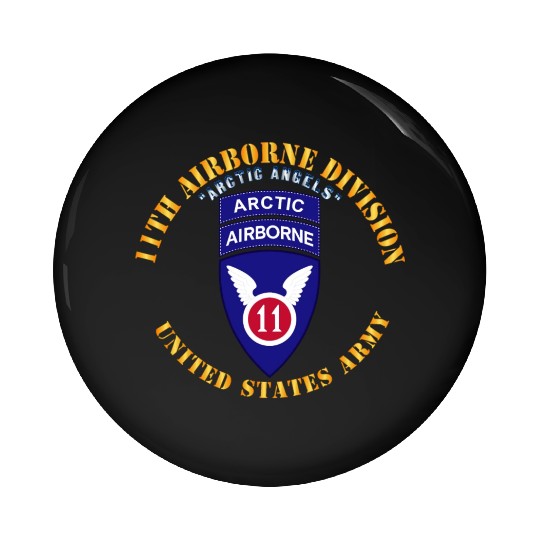 11th Airborne Division Arctic Angels w Arctic Tab Pin Buttons
