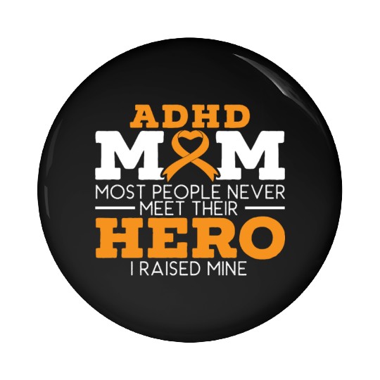 ADHD Mom ADHD Awareness Embrace Neurodiversity Pin Buttons