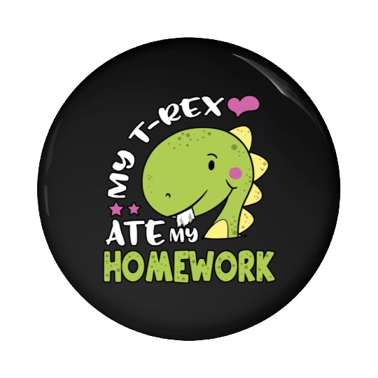 Tyrannosaurus Back to School TRex for Kids TRex At Pin Buttons