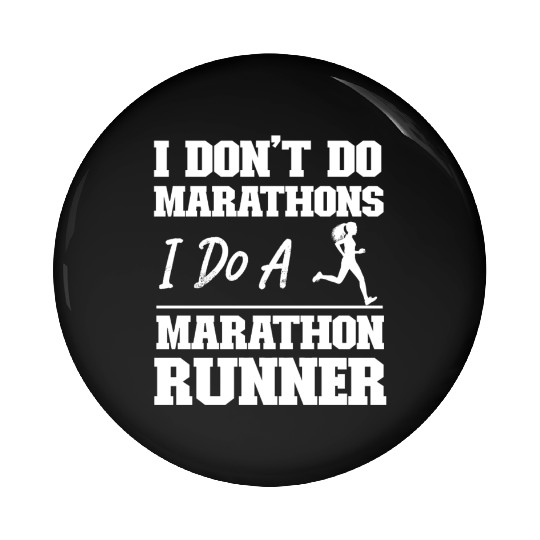 Running Runner Half Marathon I Pin Buttons