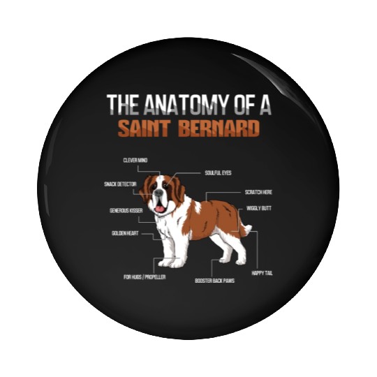 Definition Animal Pet Anatomy Of Saint Bernard Pin Buttons