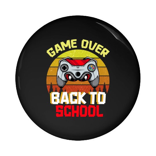 Game Over Back to School Pin Buttons