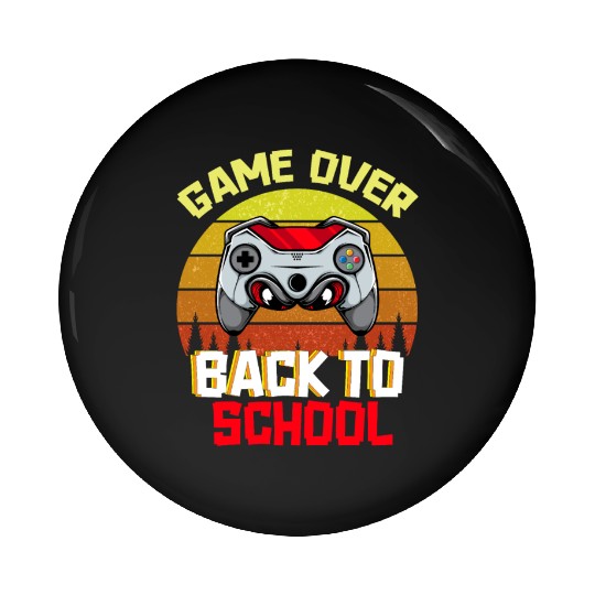 Game Over Back to School Pin Buttons