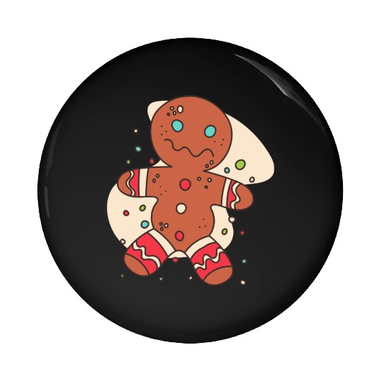 gingerbread man Pin Buttons
