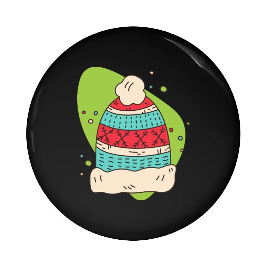 winter hat Pin Buttons