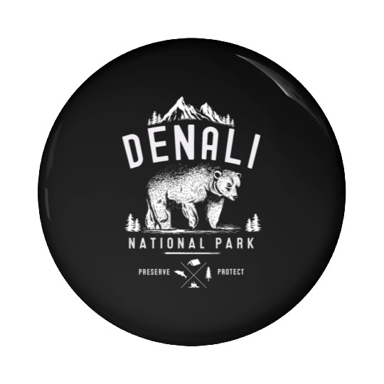 Alaska Pin Buttons Men's Women Children USA North Pole