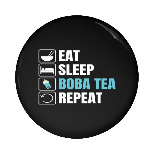Bubble Tea Inspired Design For A Boba Tea Lover Pin Buttons