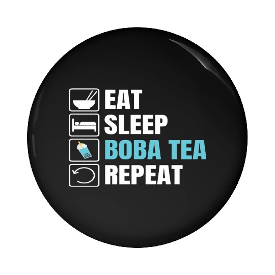 Bubble Tea Inspired Design For A Boba Tea Lover Pin Buttons