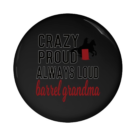 Barrel Racing Grandma Barrel Racing Grandmother Pin Buttons