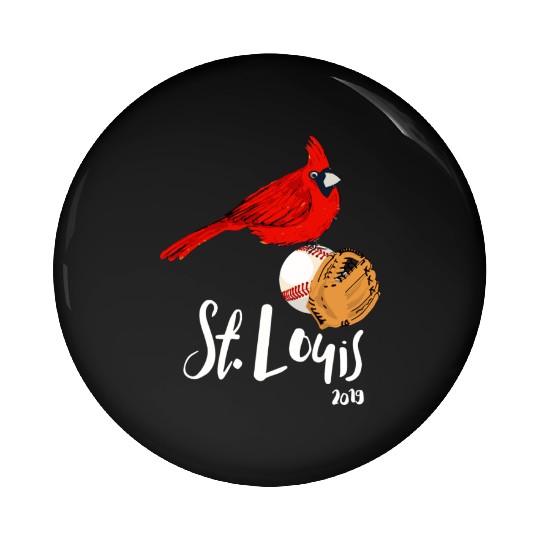 Saint Louis Red Cardinal 2019 Bird Player Pin Buttons