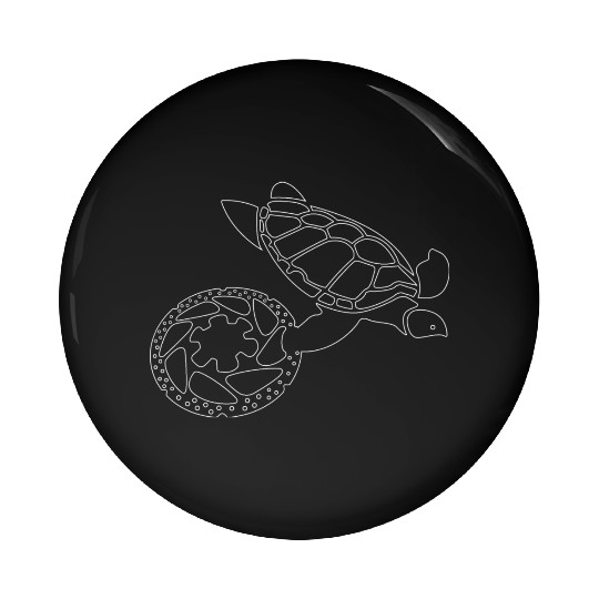 Ocean Animals Sea Turtle's Life Pin Buttons