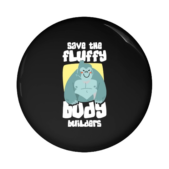 Strength Primate Chimpanzee Zoo Pin Buttons