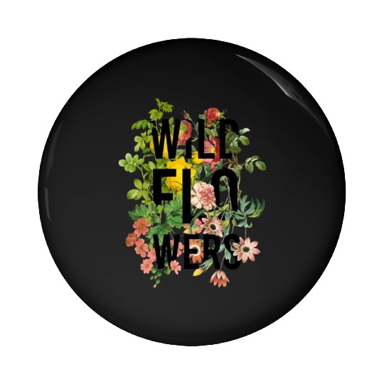 Wildflowers - plant gardening Pin Buttons