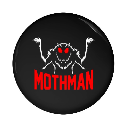 Folklore Monsters Cryptid Goth Mothman Pin Buttons