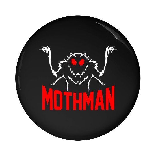 Folklore Monsters Cryptid Goth Mothman Pin Buttons
