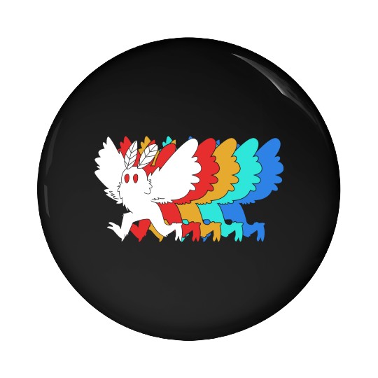 Cryptozoologist Cryptid Mothman Pin Buttons