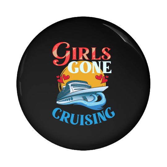 Cruise Ship Vacation Trip Party Sailing Boating Pin Buttons