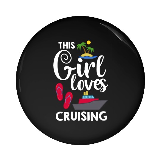 Cruise Ship Vacation Trip Party Sailing Boating Pin Buttons