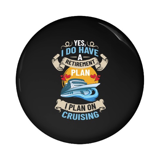 Cruise Ship Vacation Trip Party Sailing Boating Pin Buttons