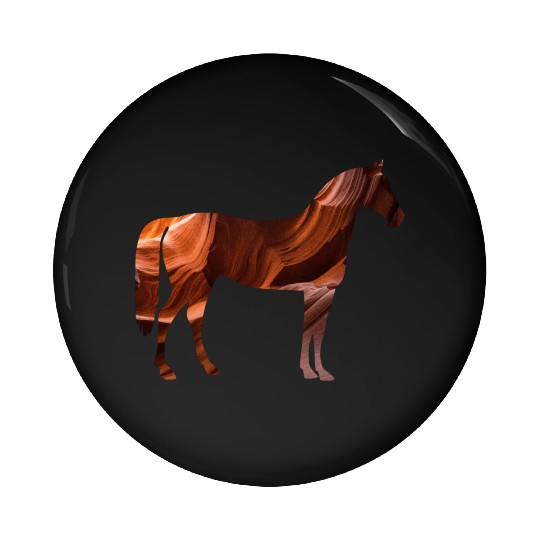 Rocky Horse - Grand Canyon rocks Pin Buttons