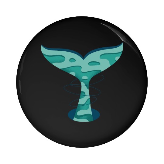 Whale Tail Pin Buttons