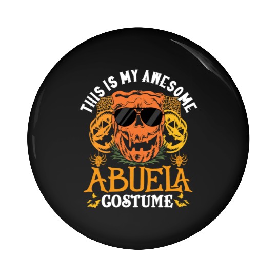 This Is My Awesome Abuela Costume Grandma Pin Buttons