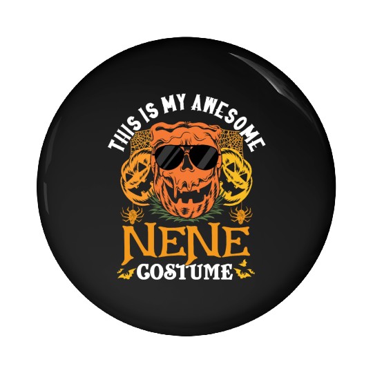 This Is My Awesome Nene Costume Grandma Halloween Pin Buttons